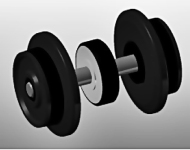 NPE NZ33301 - H0 Antriebsradsatz Diesellok (Gleichstrom 3-Leiter)